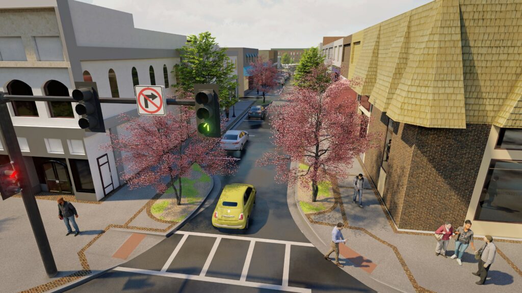 Gainesville_Downtown Streetscape Rendering_1