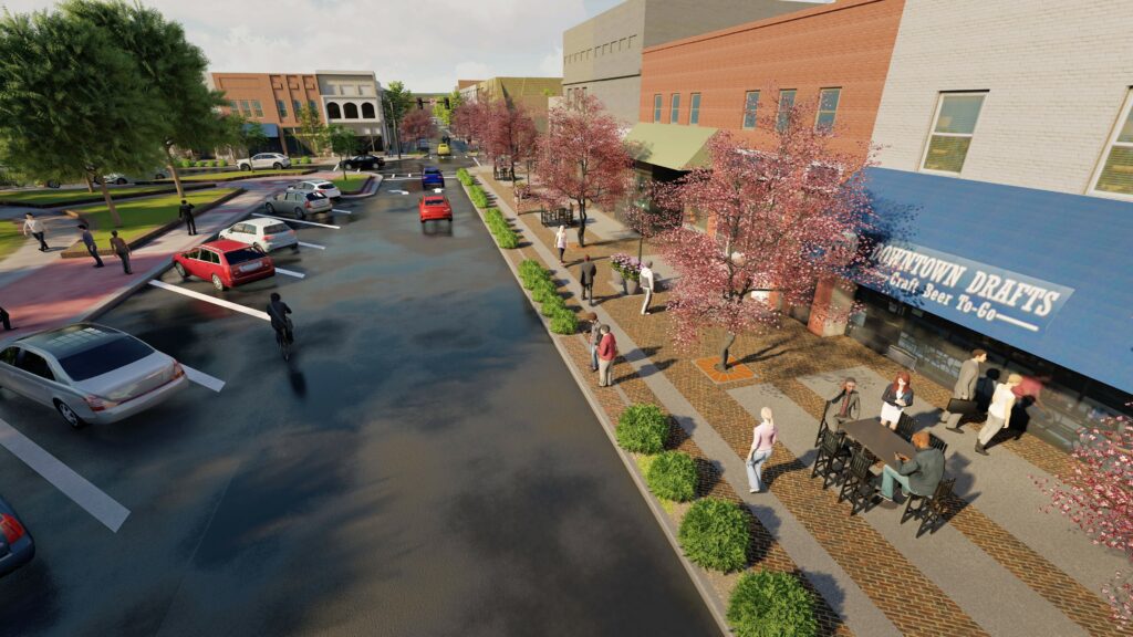 Gainesville_Downtown Streetscape Rendering_2