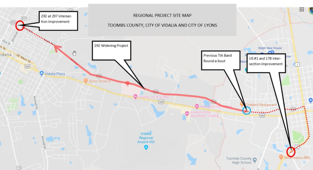 TIA SR 292 Project Limits