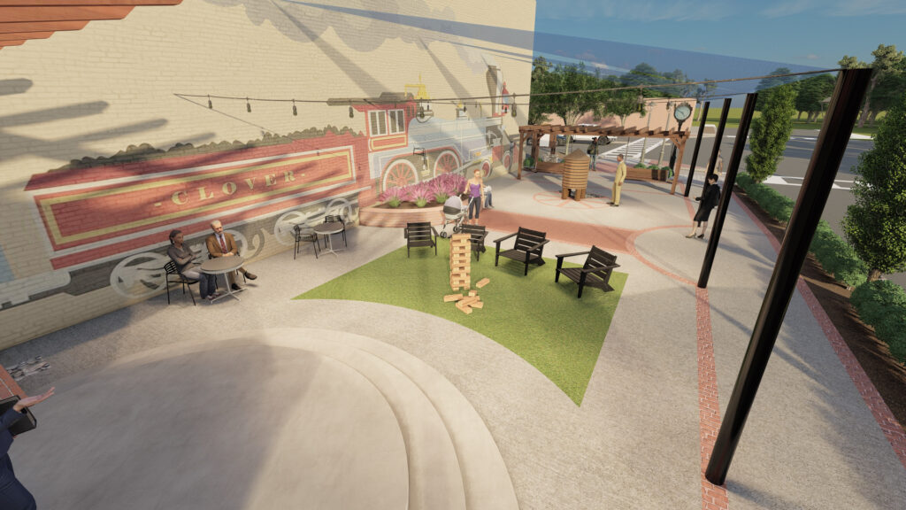 Updated Clover Streetscape Plaza_1 - Photo