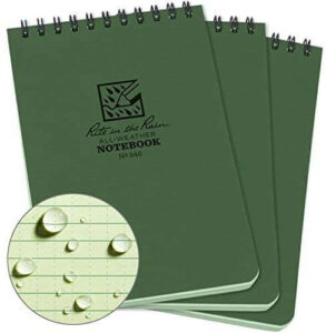 weatherproof notebooks
